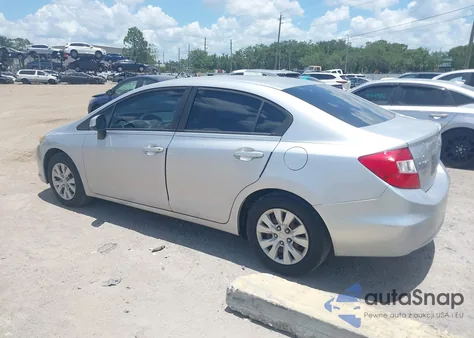 2012 Honda Civic Lx from USA, damaged, VIN 19XFB2F57CE017652